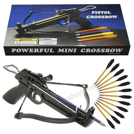 Crossbow 50LB Pull Strength Mini Archery Hunting Gun Pistol