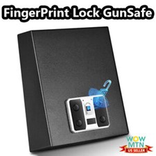 YUEMA® Handgun Gun Safe with Auto-Open Lid & Optional Biometric Fingerprint Lock